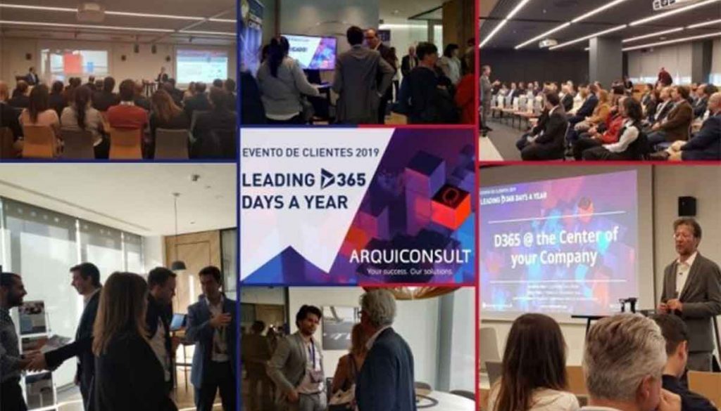 EVENTO DE CLIENTES ARQUICONSULT 2019-Business Intelligence CRM Dynamics 365 Employee Portal ERP