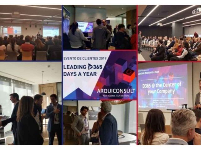 EVENTO DE CLIENTES ARQUICONSULT 2019-Business Intelligence CRM Dynamics 365 Employee Portal ERP