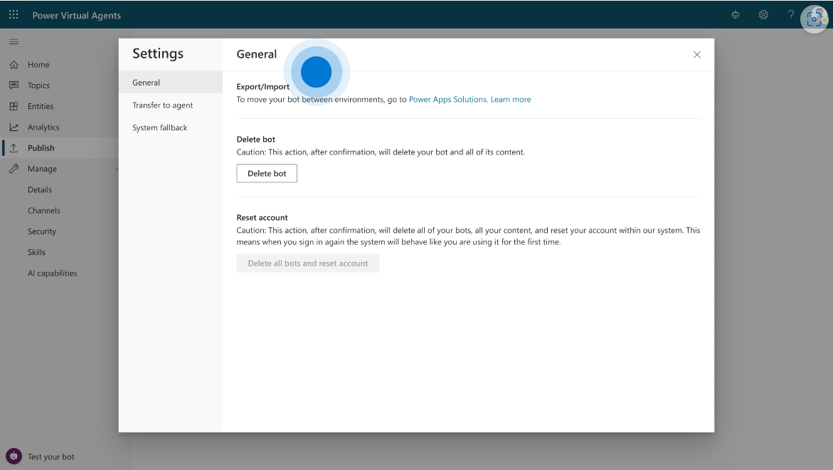 Ecra 4 Manage your Bots