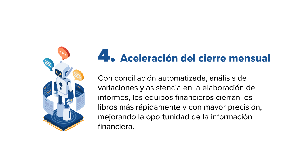 Aceleración del cierre mensual